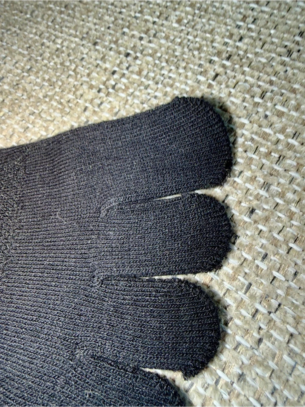 Black Five-Toe Sock - 5 pairs